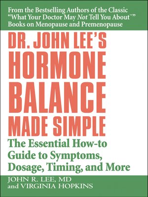 cover image of Dr. John Lee's Hormone Balance Made Simple